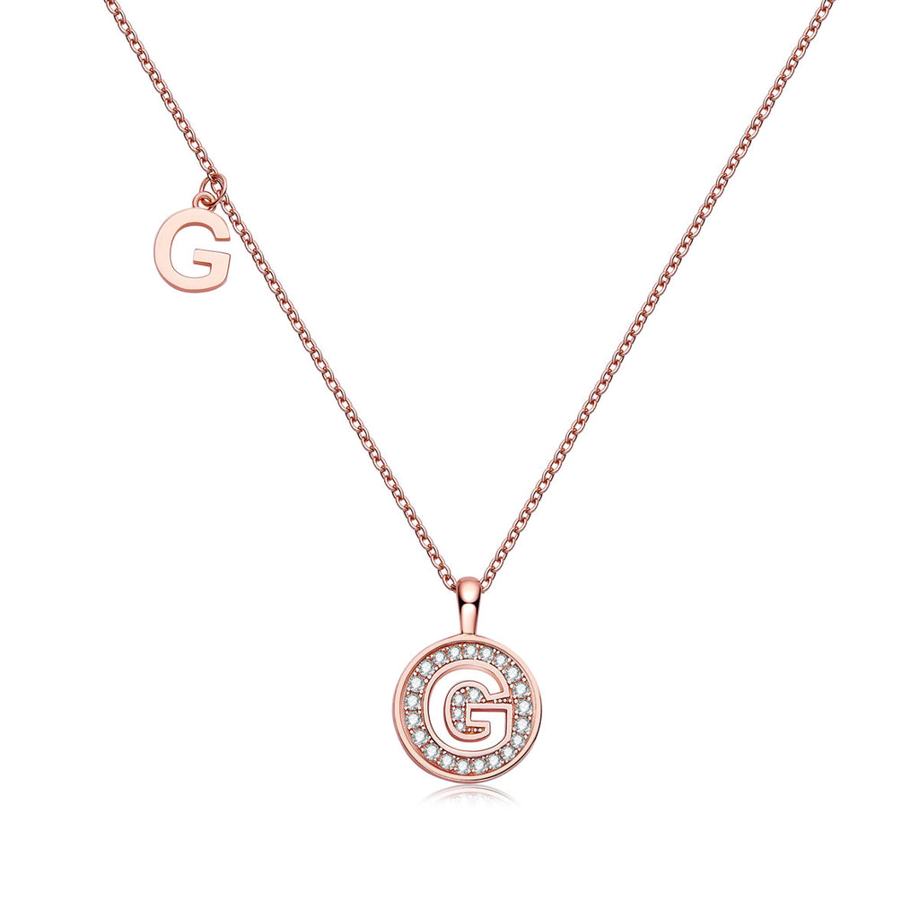 Letter Pendant Necklace - G
