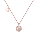 Letter Pendant Necklace - G