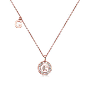 Letter Pendant Necklace - G