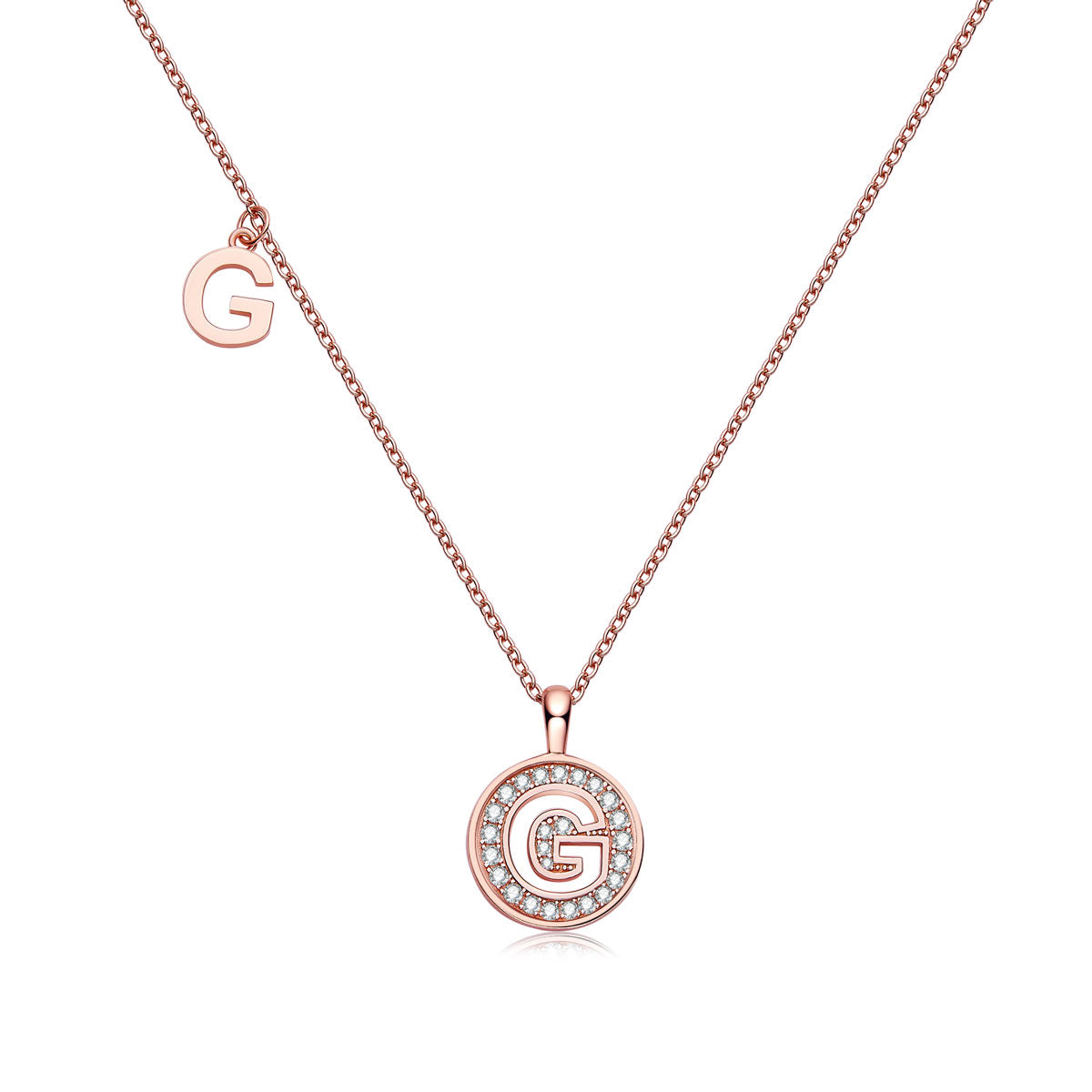 Letter Pendant Necklace - G