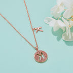 Letter Pendant Necklace - K