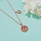 Letter Pendant Necklace - U