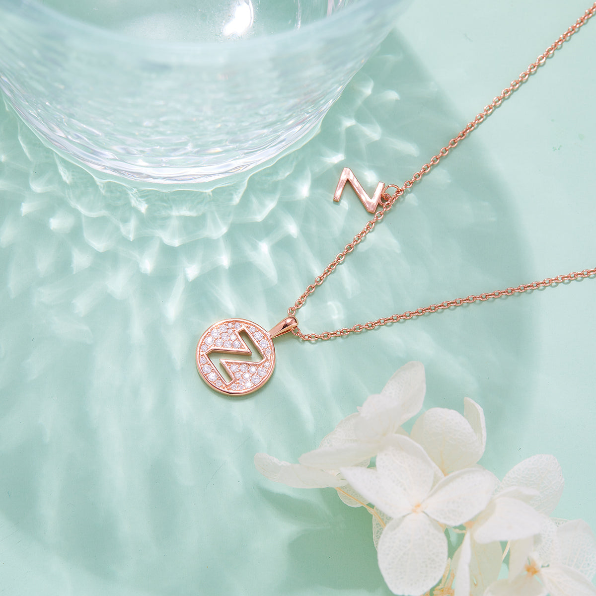 Letter Pendant Necklace - Z