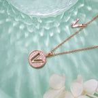 Letter Pendant Necklace - V