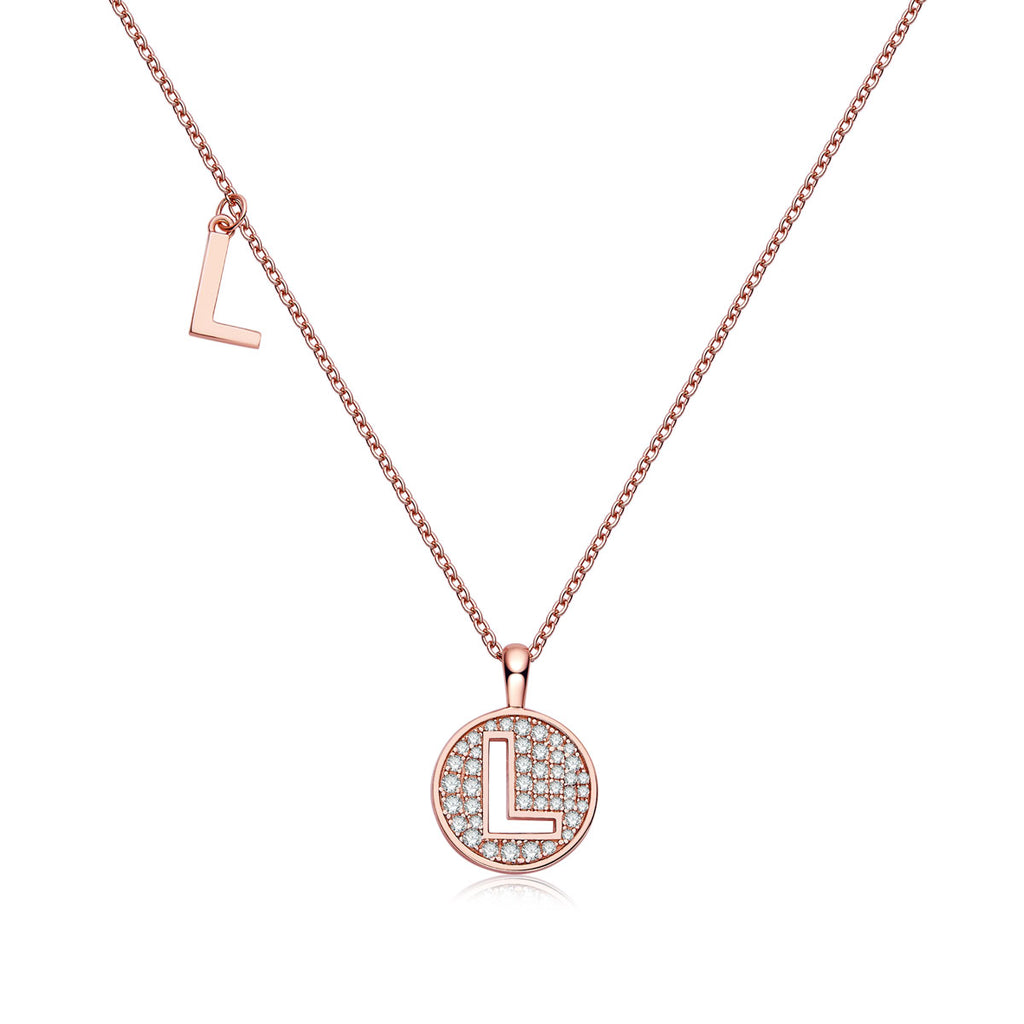 Letter Pendant Necklace - L