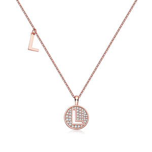 Letter Pendant Necklace - L