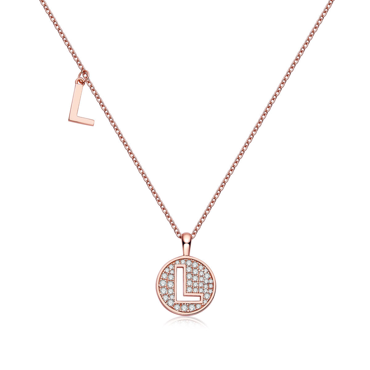 Letter Pendant Necklace - L