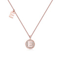 Letter Pendant Necklace - E