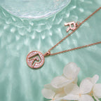 Letter Pendant Necklace - R