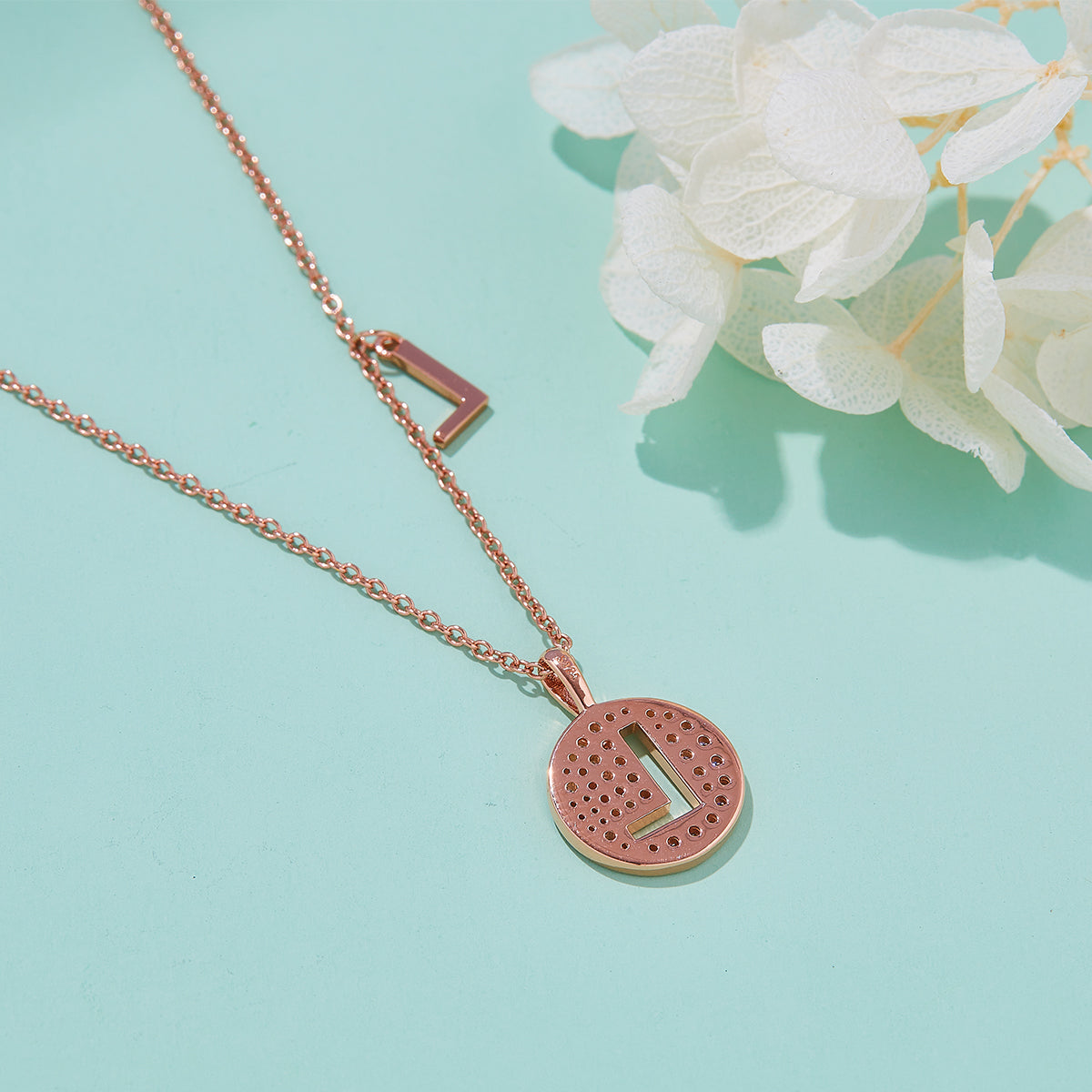 Letter Pendant Necklace - L