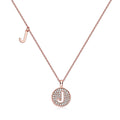 Letter Pendant Necklace - J