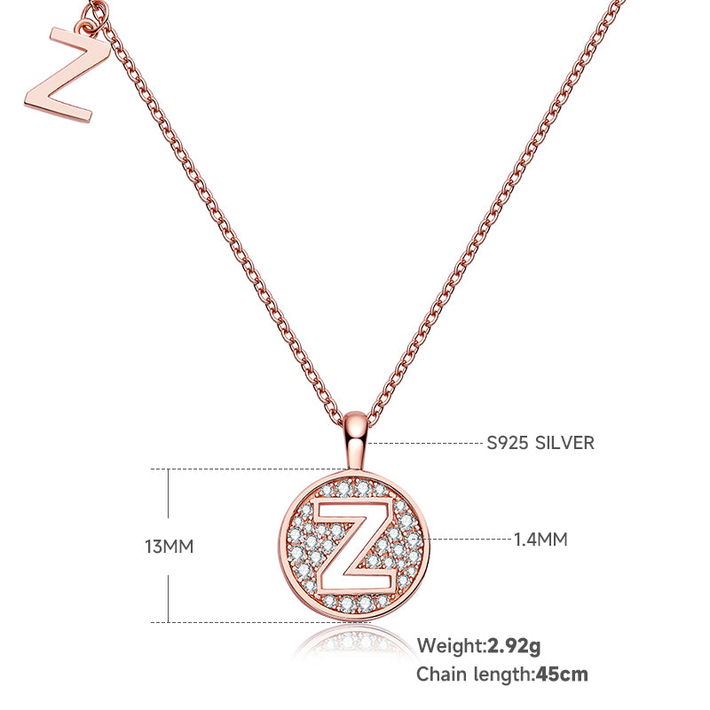 Letter Pendant Necklace - Z