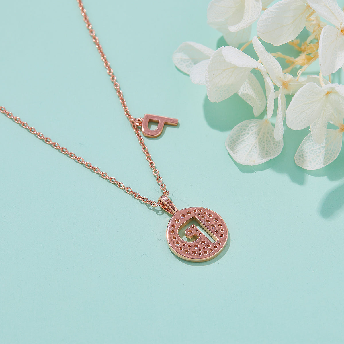 Letter Pendant Necklace - P