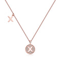 Letter Pendant Necklace - X