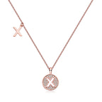 Letter Pendant Necklace - X