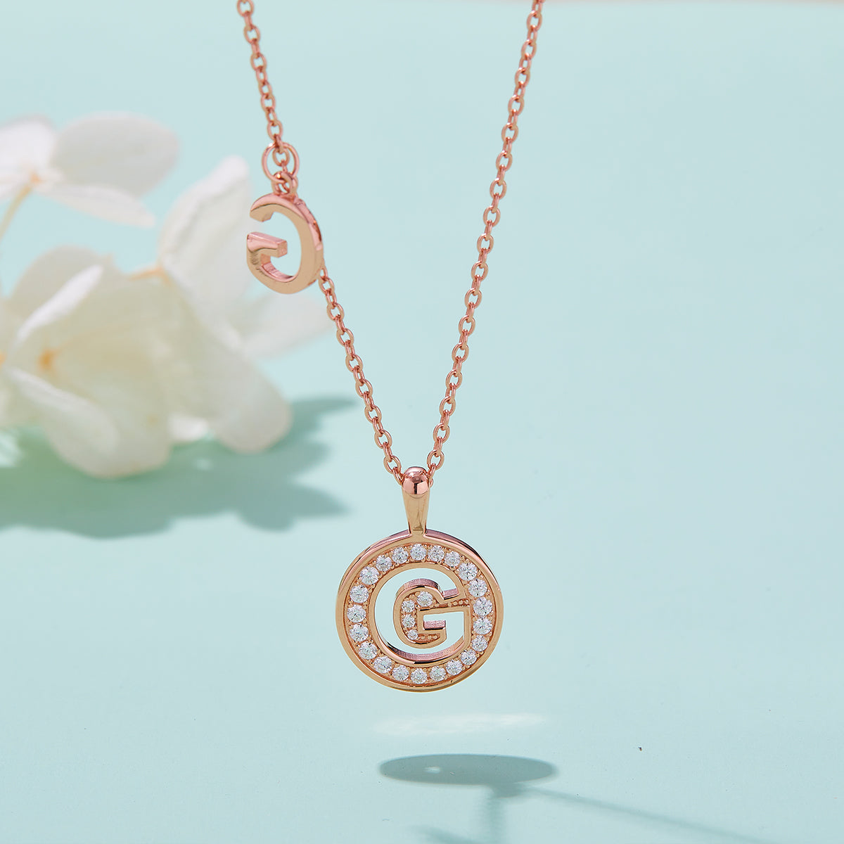 Letter Pendant Necklace - G