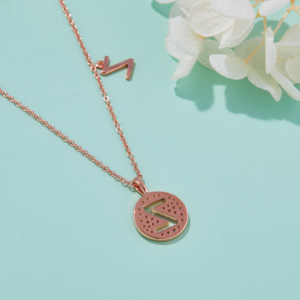 Letter Pendant Necklace - Z