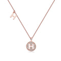 Letter Pendant Necklace - H