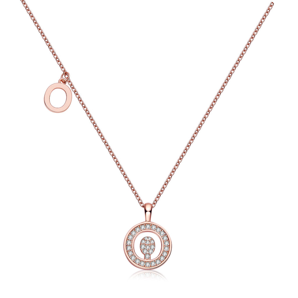 Letter Pendant Necklace - O