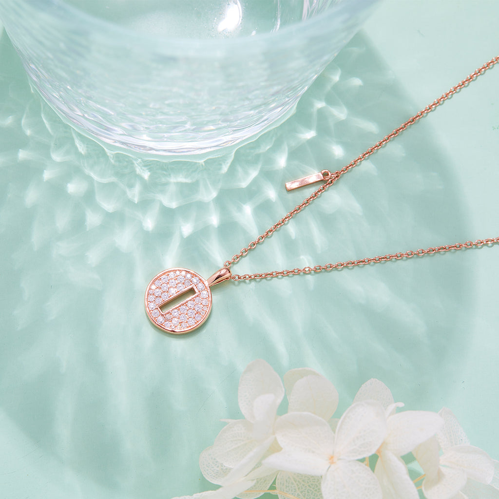 Letter Pendant Necklace - I