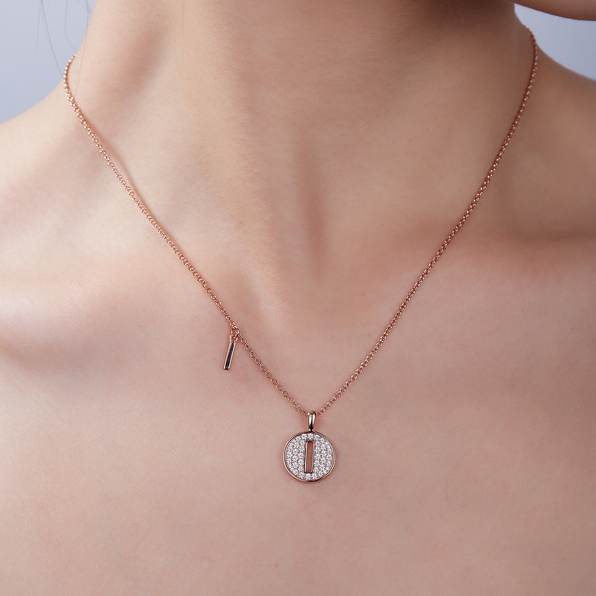 Letter Pendant Necklace - I