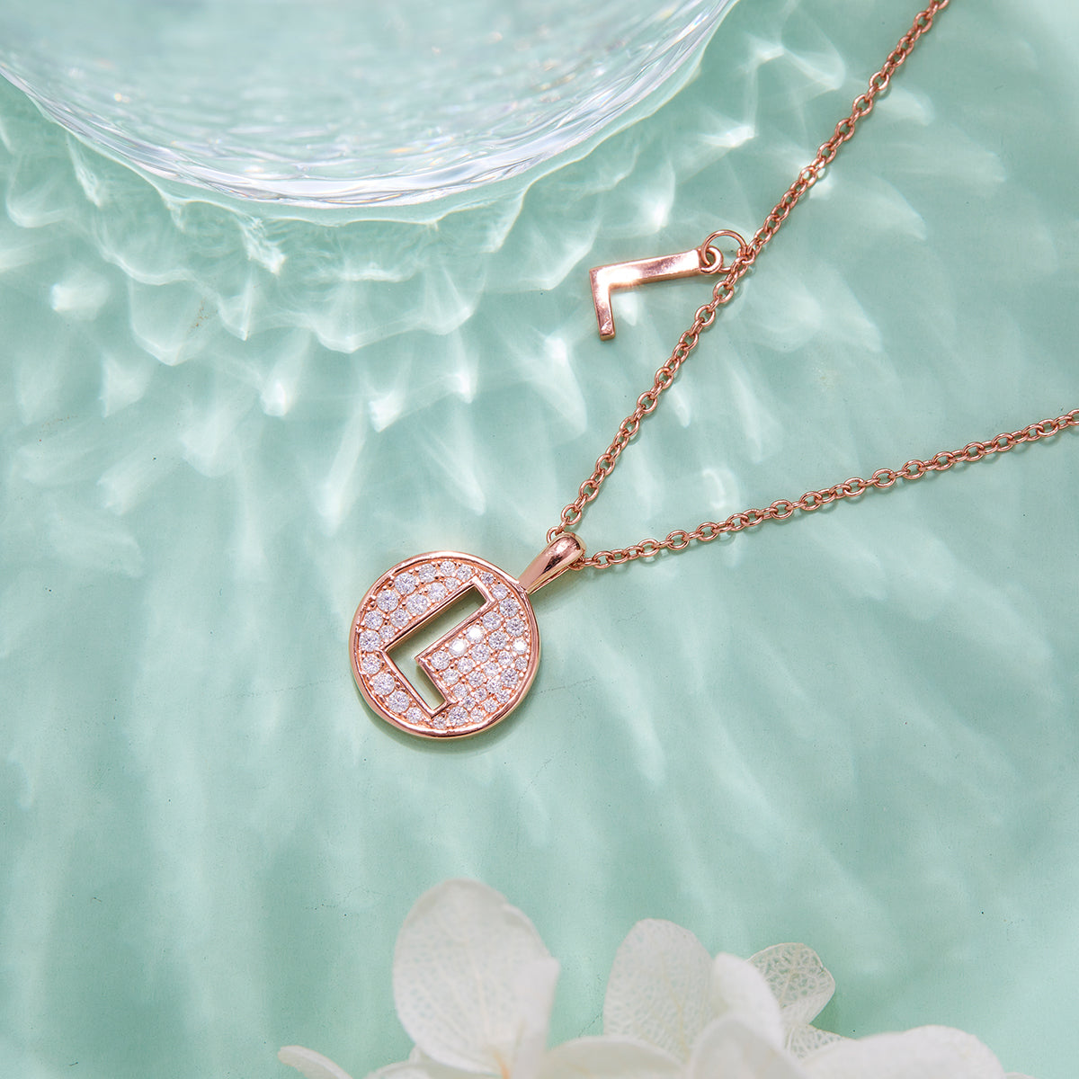 Letter Pendant Necklace - L