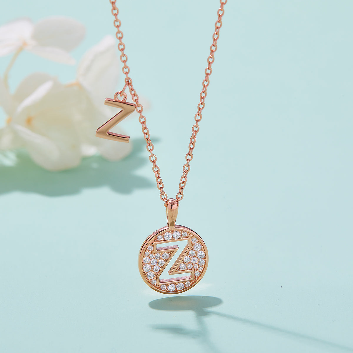 Letter Pendant Necklace - Z