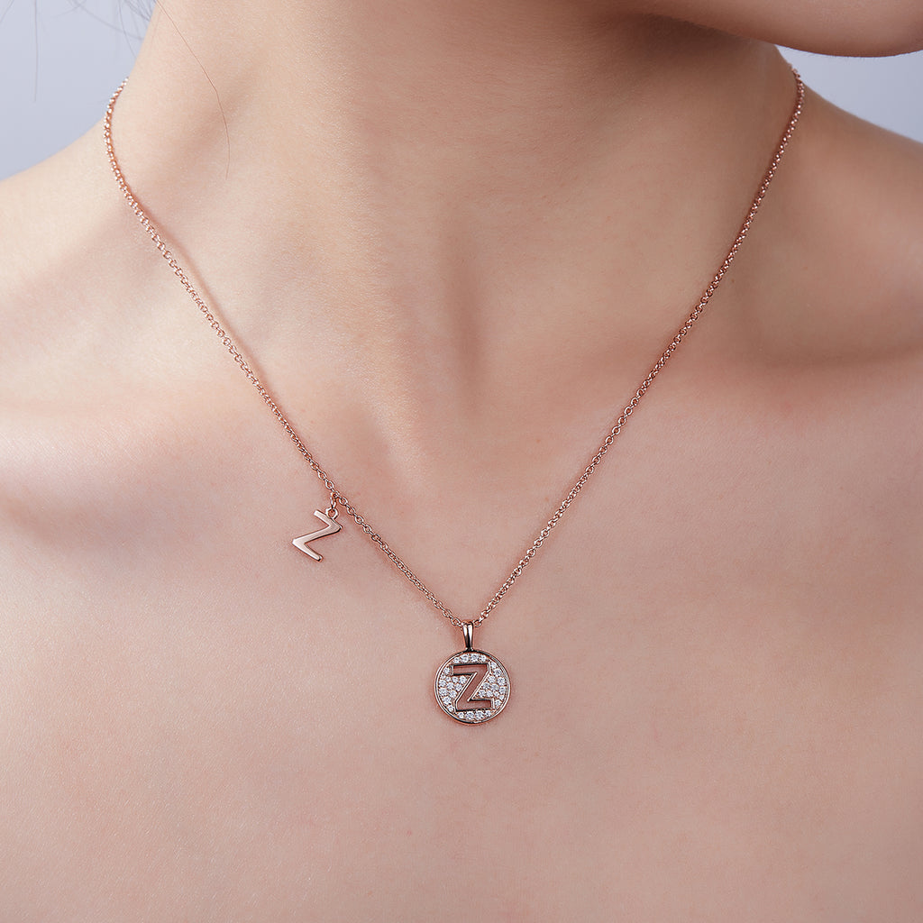 Letter Pendant Necklace - Z