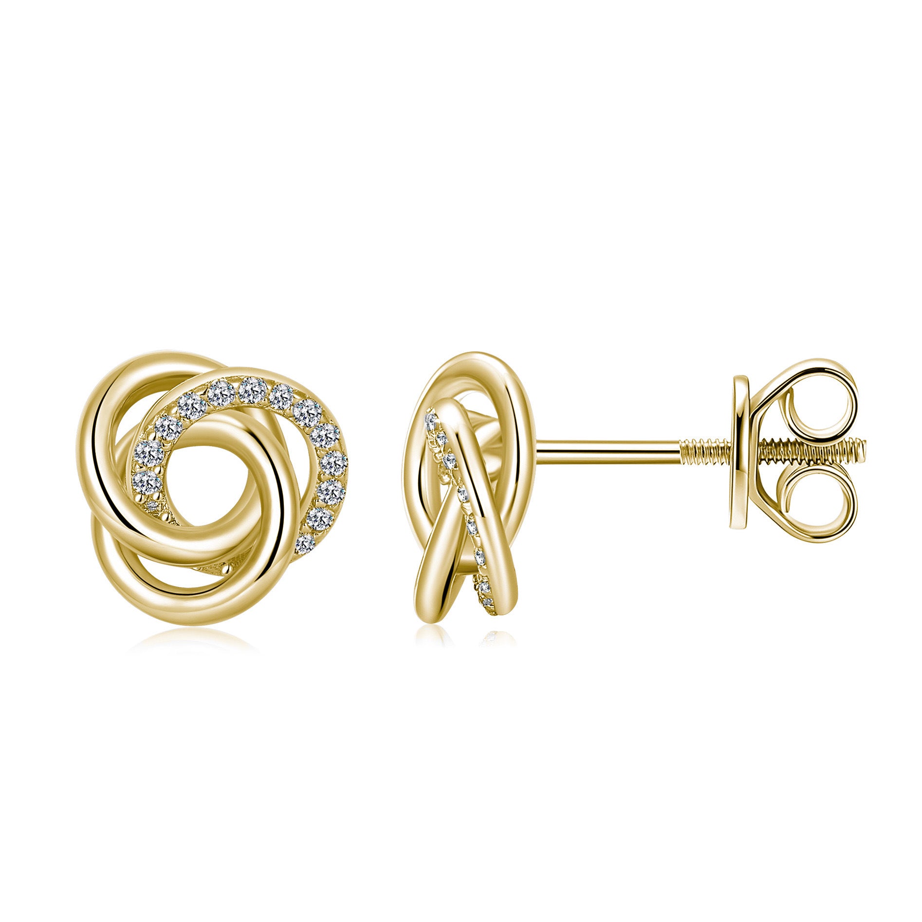 Stellar Knot Stud Earring