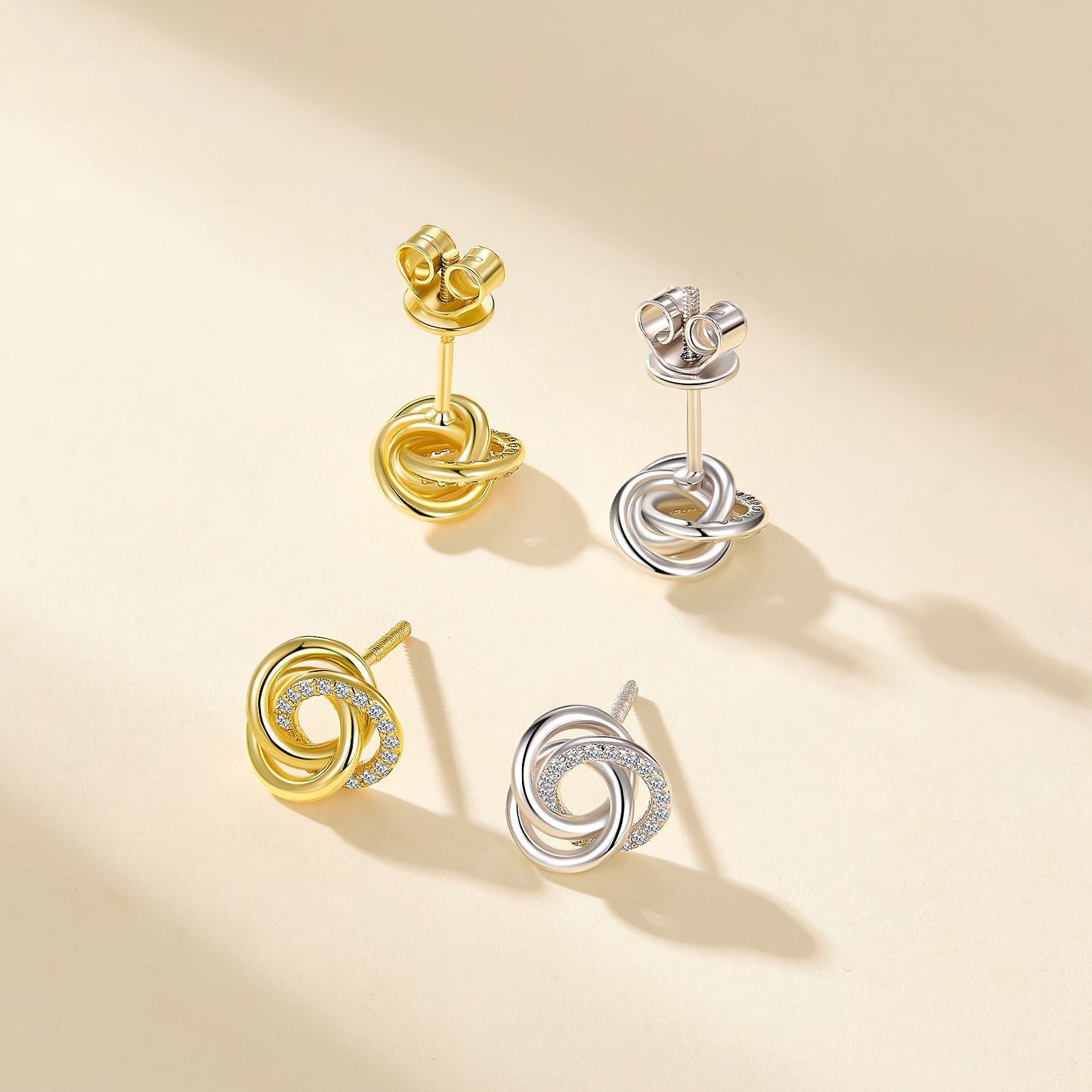 Stellar Knot Stud Earring