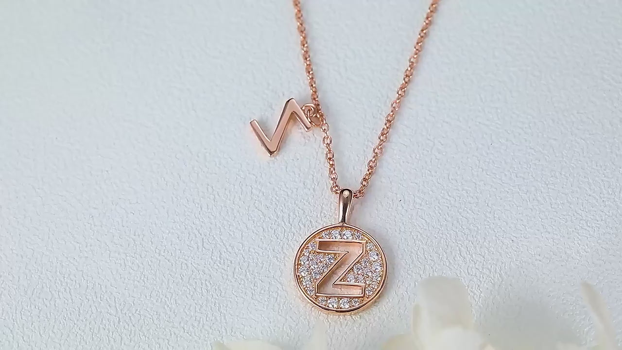 Letter Pendant Necklace - Z